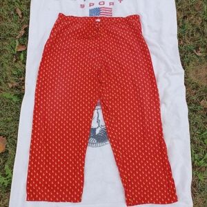 Polo Ralph Lauren Pajama Pants Sz XL Red All Over Pony Lounge Sleepwear VINTAGE